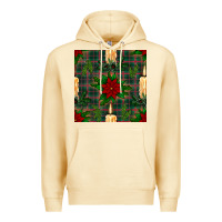 Pina Colada christmas candle and ornaments seamless pattern Premium Hoodie - BundleAndBundleShop