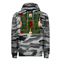 Slate Camo christmas candle and ornaments seamless pattern Premium Hoodie - BundleAndBundleShop