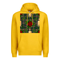 Lemon christmas candle and ornaments seamless pattern Premium Hoodie - BundleAndBundleShop