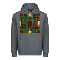 Rock christmas candle and ornaments seamless pattern Premium Hoodie - BundleAndBundleShop