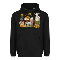 Black coffee cups goats Heavyweight Hoodie - texasbilliewilder