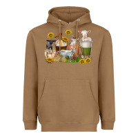 Toasted Coconut coffee cups goats Heavyweight Hoodie - texasbilliewilder
