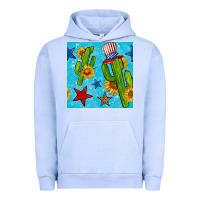 Pigment Grape Ice 4th of july cacti seamless pattern Urban Hoodie - BundleAndBundleShop
