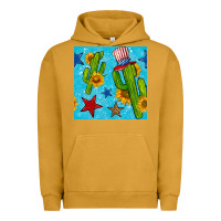 Pigment Peanut Butter 4th of july cacti seamless pattern Urban Hoodie - BundleAndBundleShop