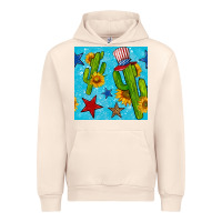 Sandshell 4th of july cacti seamless pattern Urban Hoodie - BundleAndBundleShop