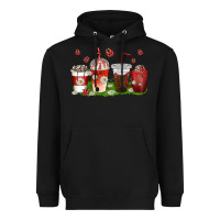 Black coffee cups lady bug with daisies Heavyweight Hoodie - texasbilliewilder