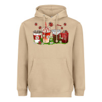 Mushroom coffee cups lady bug with daisies Heavyweight Hoodie - texasbilliewilder