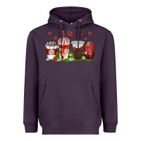 Plum coffee cups lady bug with daisies Heavyweight Hoodie - texasbilliewilder