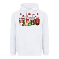 White coffee cups lady bug with daisies Heavyweight Hoodie - texasbilliewilder