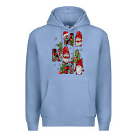 Colony Blue ho ho ho gnome Premium Hoodie - JahusDesignShop