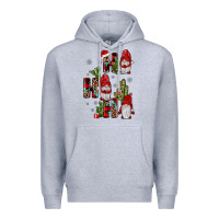 Heather Grey ho ho ho gnome Premium Hoodie - JahusDesignShop