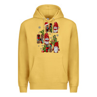 Antique Gold ho ho ho gnome Premium Hoodie - JahusDesignShop