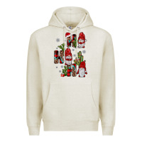 Oatmeal Heather ho ho ho gnome Premium Hoodie - JahusDesignShop