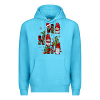 Ocean Blue ho ho ho gnome Premium Hoodie - JahusDesignShop