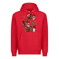 Red ho ho ho gnome Premium Hoodie - JahusDesignShop