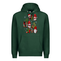 Sports Green ho ho ho gnome Premium Hoodie - JahusDesignShop