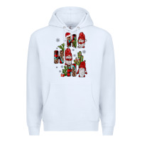 White ho ho ho gnome Premium Hoodie - JahusDesignShop