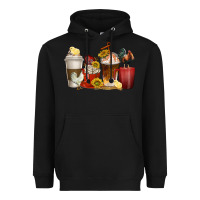 Black coffee cups rooster Heavyweight Hoodie - texasbilliewilder