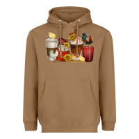 Toasted Coconut coffee cups rooster Heavyweight Hoodie - texasbilliewilder