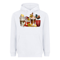 White coffee cups rooster Heavyweight Hoodie - texasbilliewilder