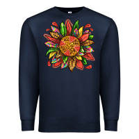 Navy watermelon sunflower Premium Sweatshirt - texasbilliewilder