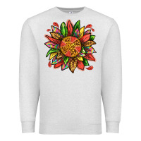 Oatmeal Heather watermelon sunflower Premium Sweatshirt - texasbilliewilder