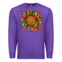 Purple watermelon sunflower Premium Sweatshirt - texasbilliewilder