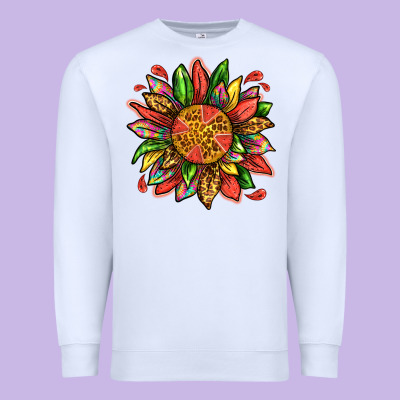 Watermelon Sunflower Premium Sweatshirt Designed By Texasbilliewilder