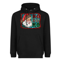 Black Santa Ho Ho Ho Heavyweight Hoodie - RanaPortraitStore