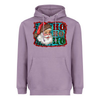 Lavender Santa Ho Ho Ho Heavyweight Hoodie - RanaPortraitStore
