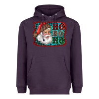Plum Santa Ho Ho Ho Heavyweight Hoodie - RanaPortraitStore