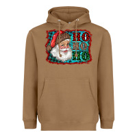 Toasted Coconut Santa Ho Ho Ho Heavyweight Hoodie - RanaPortraitStore