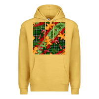 Antique Gold christmas gingerbread man and candy cane seamless pattern Premium Hoodie - BundleAndBundleShop