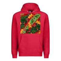 Cardinal christmas gingerbread man and candy cane seamless pattern Premium Hoodie - BundleAndBundleShop