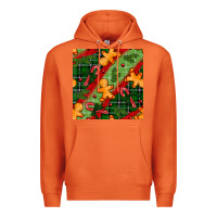 Carrot christmas gingerbread man and candy cane seamless pattern Premium Hoodie - BundleAndBundleShop
