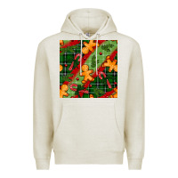 Oatmeal Heather christmas gingerbread man and candy cane seamless pattern Premium Hoodie - BundleAndBundleShop
