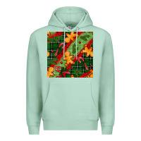 Seafoam christmas gingerbread man and candy cane seamless pattern Premium Hoodie - BundleAndBundleShop