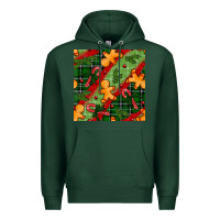 Sports Green christmas gingerbread man and candy cane seamless pattern Premium Hoodie - BundleAndBundleShop