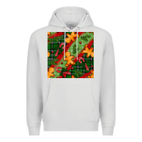 Dove Grey christmas gingerbread man and candy cane seamless pattern Premium Hoodie - BundleAndBundleShop