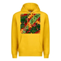 Lemon christmas gingerbread man and candy cane seamless pattern Premium Hoodie - BundleAndBundleShop