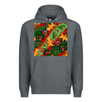 Rock christmas gingerbread man and candy cane seamless pattern Premium Hoodie - BundleAndBundleShop