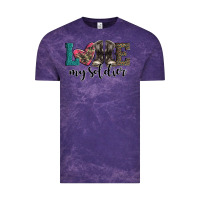Cloud Purple armed forces day love my soldier Vintage Tee - Artiststas
