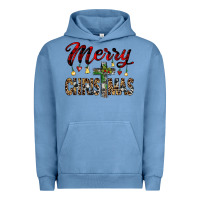 Pigment Pebble Blue merry christmas Urban Hoodie - JahusDesignShop