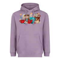 Lavender Nurse coffee cups Heavyweight Hoodie - texasbilliewilder
