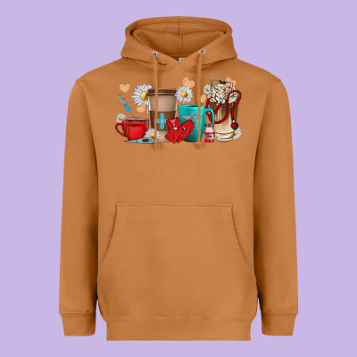 Heavyweight Hoodie Nurse coffee cups