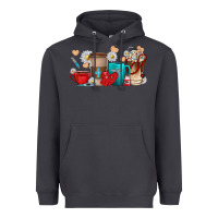 Smoke Nurse coffee cups Heavyweight Hoodie - texasbilliewilder