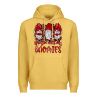 Antique Gold hangin' with my gnomies Premium Hoodie - JahusDesignShop
