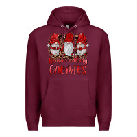 Burgundy hangin' with my gnomies Premium Hoodie - JahusDesignShop