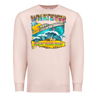 Pale Pink whatever float your boat Premium Sweatshirt - texasbilliewilder