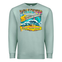 Seafoam whatever float your boat Premium Sweatshirt - texasbilliewilder